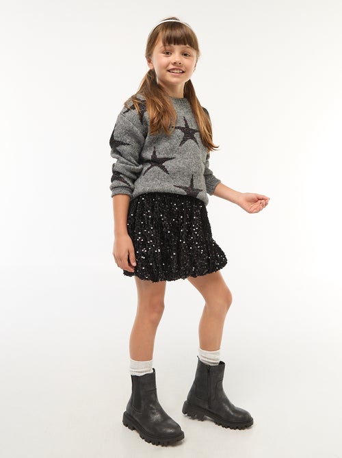 Pull en maille col rond - Kiabi