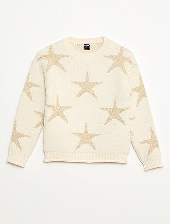 Pull en maille col rond
