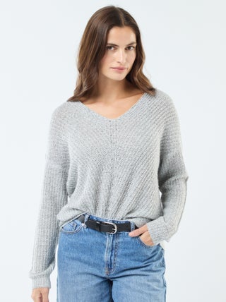 Pull en maille col V 'JDY'