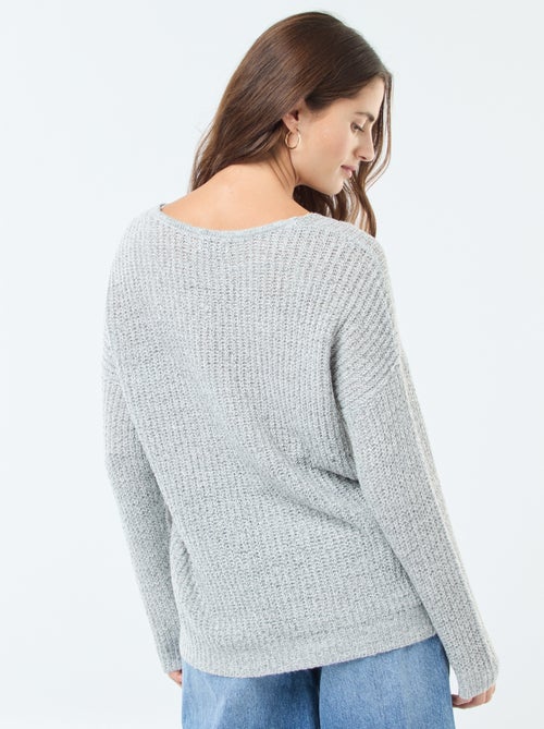 Pull en maille col V 'JDY' - Kiabi