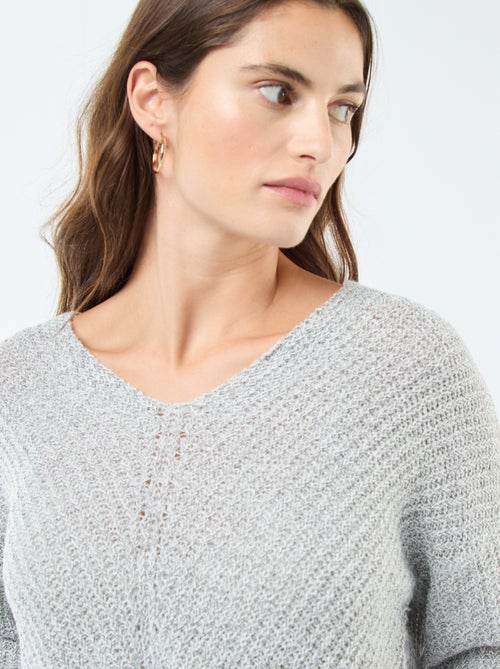 Pull en maille col V 'JDY' - Kiabi