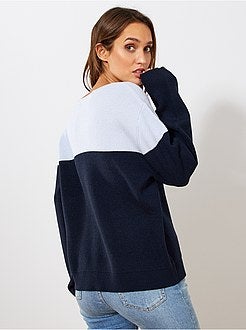 Pull en maille color block - Kiabi
