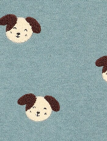 Pull en maille compacte avec broderies animaux