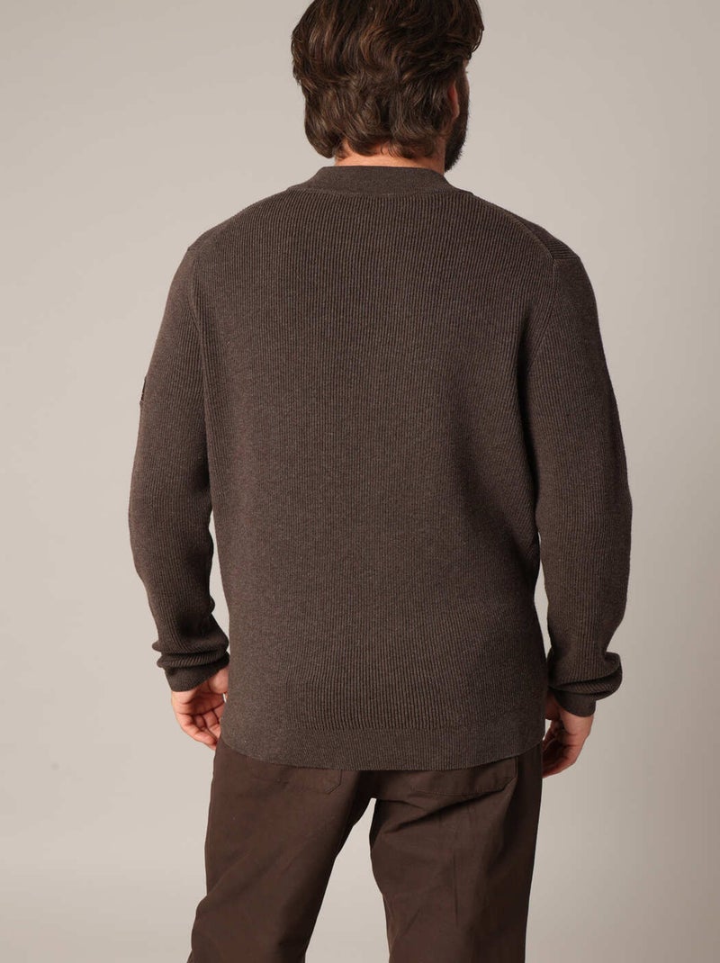 Pull en maille côtelé

 'Deeluxe' Marron cappuccino - Kiabi