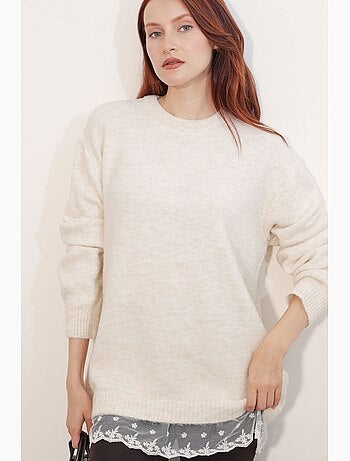 Pull en maille côtelée bdart