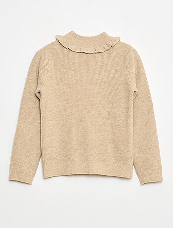 Pull en maille côtelée