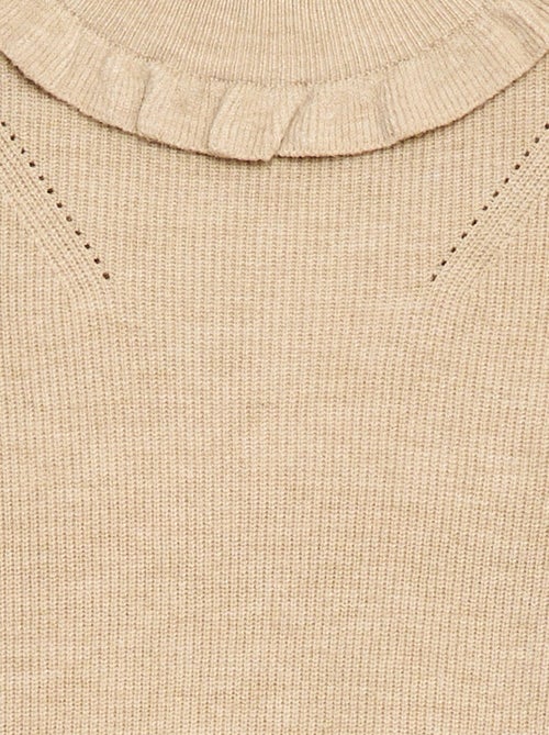 Pull en maille côtelée - Kiabi