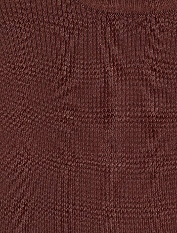 Pull en maille côtelée