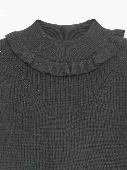 Pull en maille côtelée - Kiabi