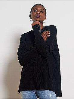 Pull en maille côtelée - Kiabi