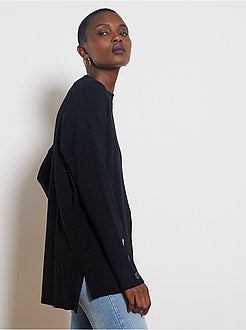 Pull en maille côtelée - Kiabi