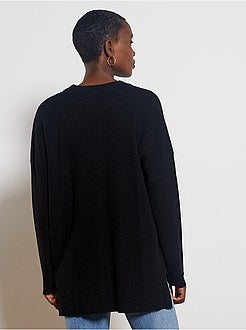 Pull en maille côtelée - Kiabi