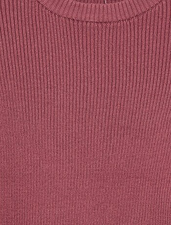 Pull en maille côtelée