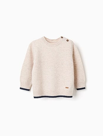 Pull en maille de laine mélangée