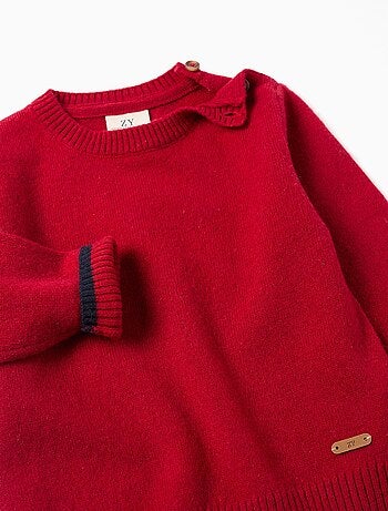 Pull en maille de laine mélangée