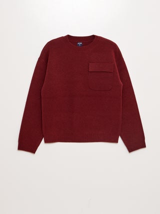 Pull en maille douce col rond