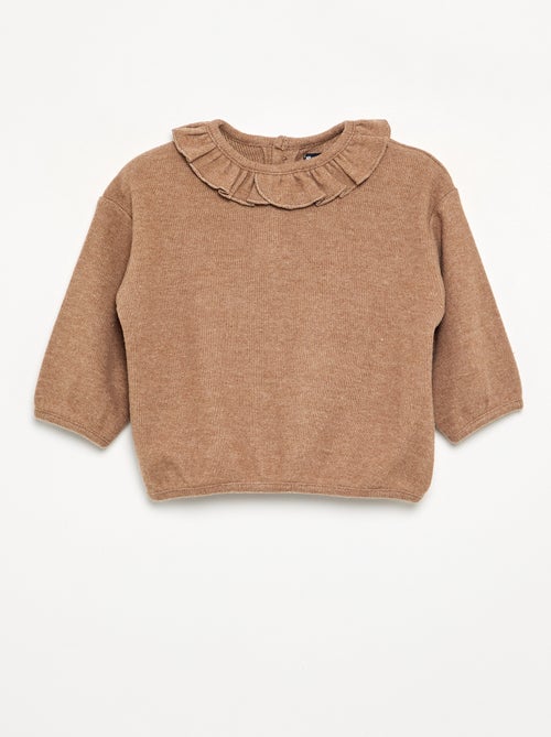 Pull en maille doudou - Kiabi