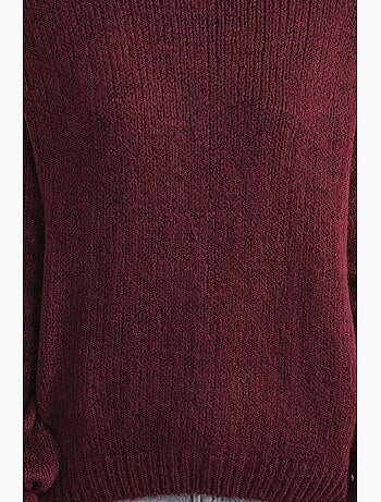 Pull en maille épaisse à col ras du cou et coupe décontractée mixray