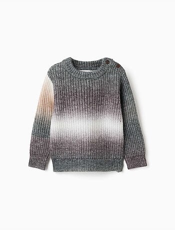 Pull en maille épaisse avec effet dégradé