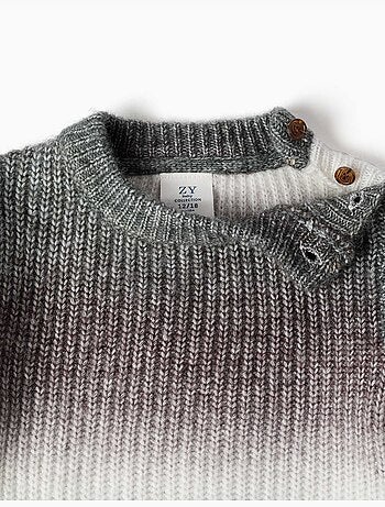 Pull en maille épaisse avec effet dégradé