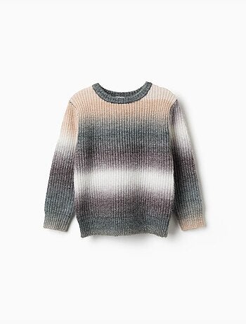 Pull en maille épaisse avec effet dégradé