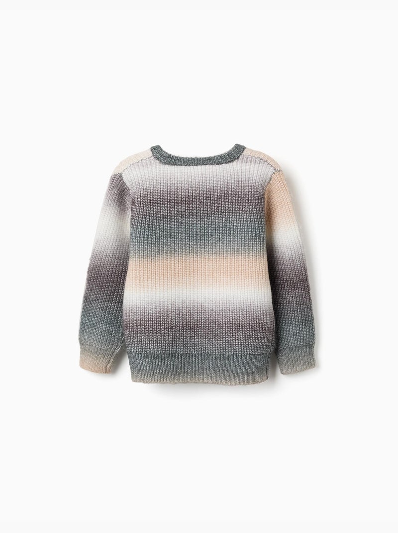 Pull en maille épaisse avec effet dégradé Vert foncé - Kiabi