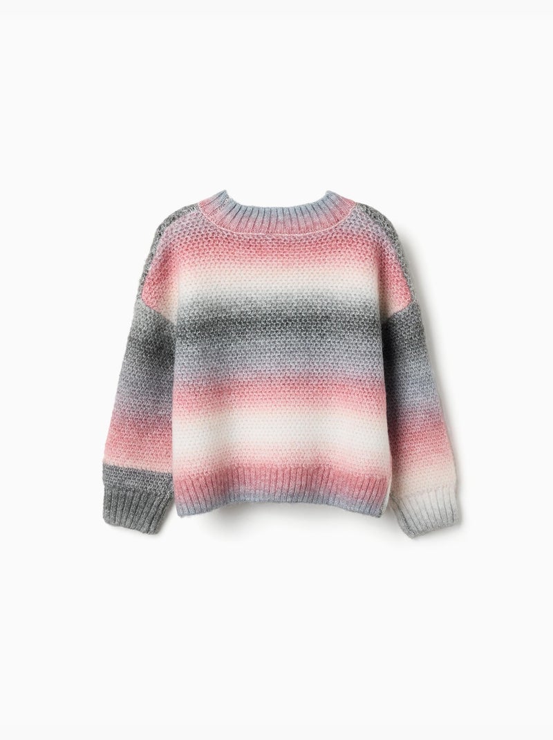 Pull en maille épaisse avec effet dégradé Vert - Kiabi