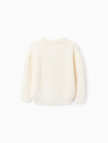 Pull en Maille Épaisse avec Épaules Tombantes