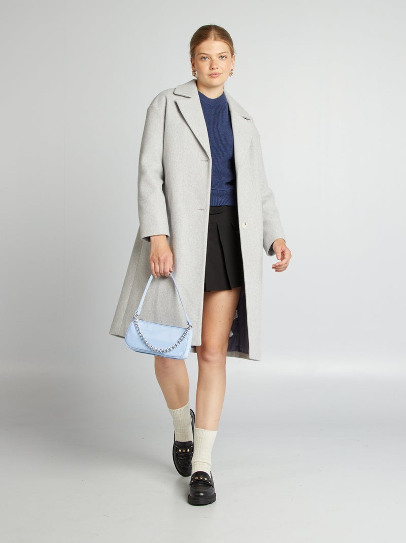 Pull en maille épaisse Bleu - Kiabi