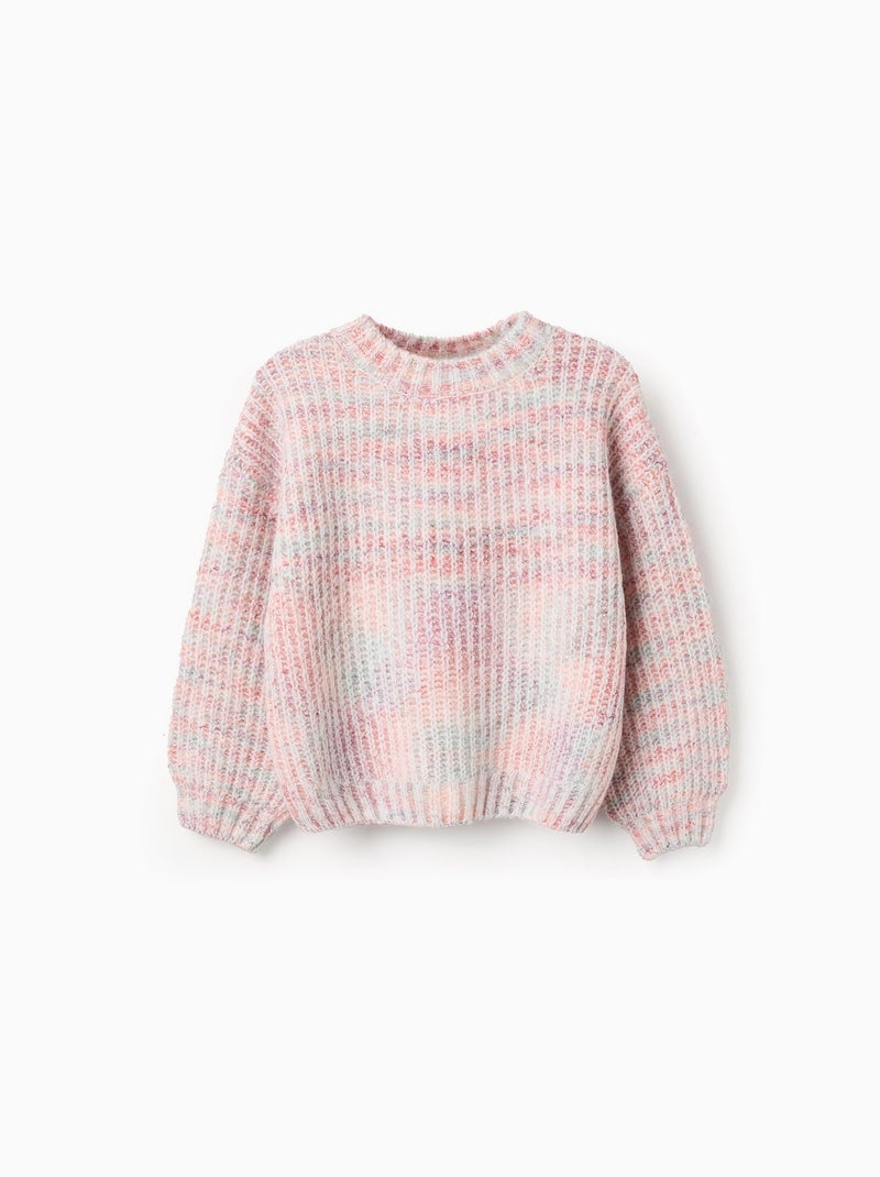 Pull en Maille Épaisse Gris clair - Kiabi