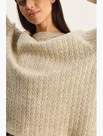Pull en maille épaisse oversize à col rond lucci
