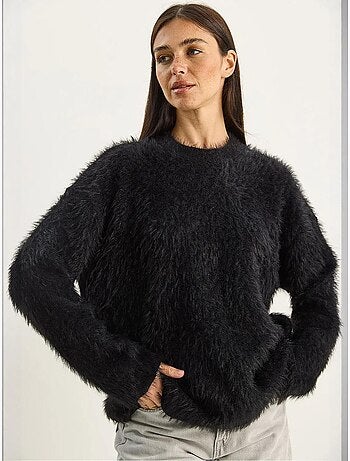 Pull en maille épaisse texturée coupe décontractée lucci