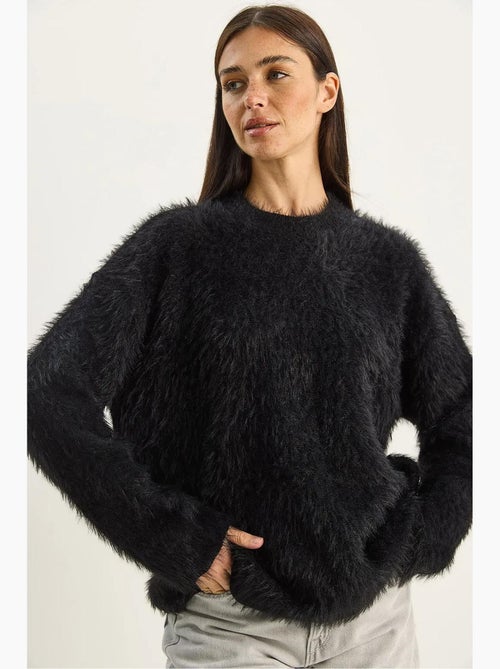 Pull en maille épaisse texturée coupe décontractée lucci - Kiabi Pull en maille épaisse texturée coupe décontractée lucci - Kiabi