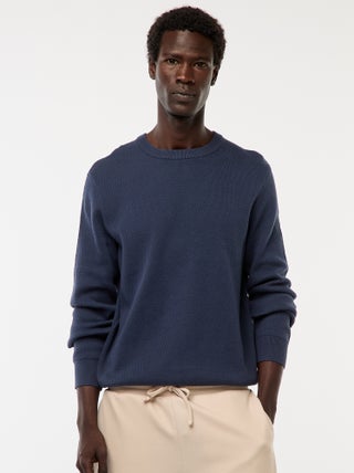 Pull en maille fantaisie à col rond