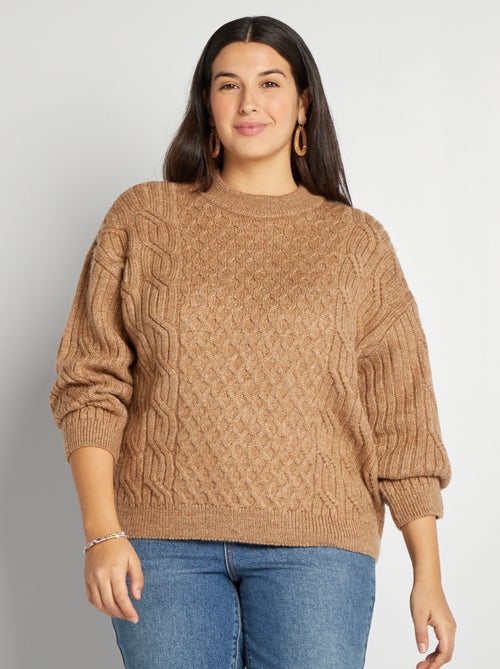 Pull en maille fantaisie - Kiabi