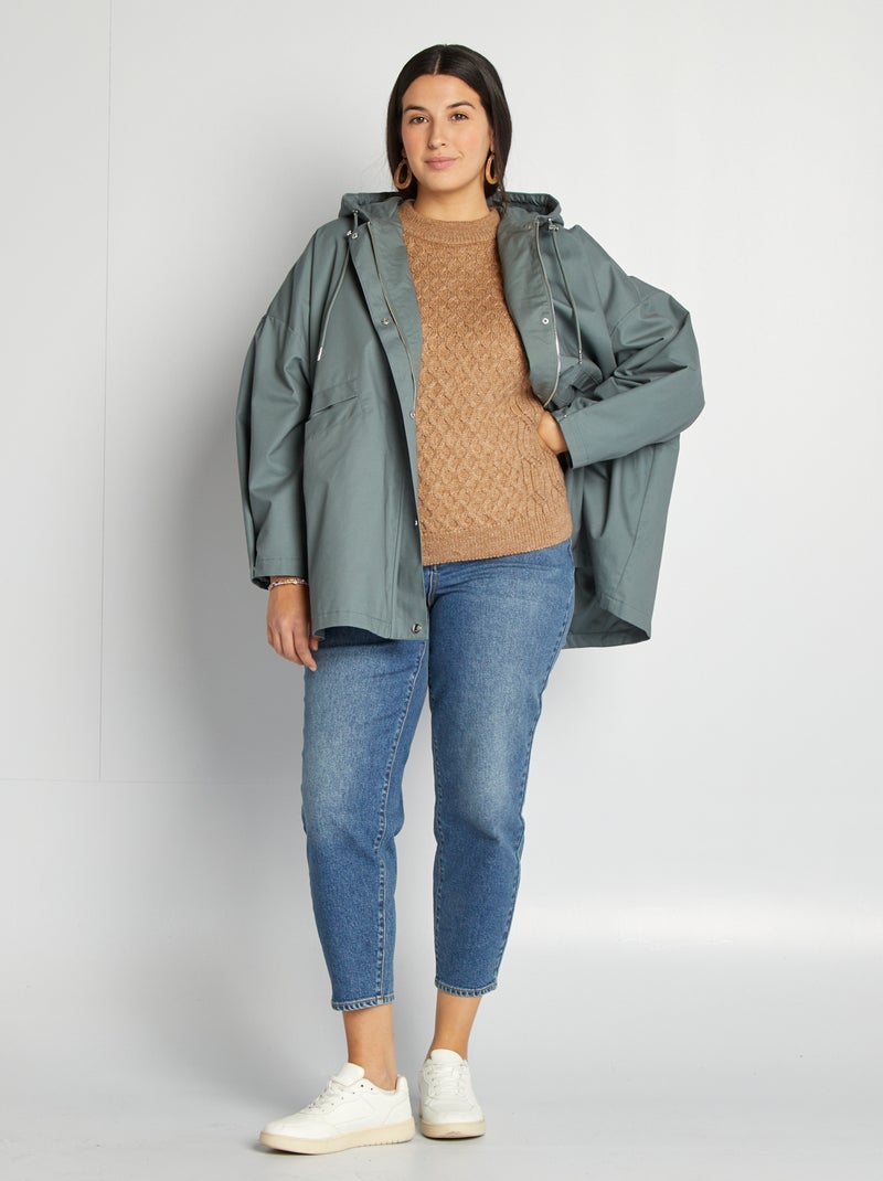 Pull en maille fantaisie Beige - Kiabi