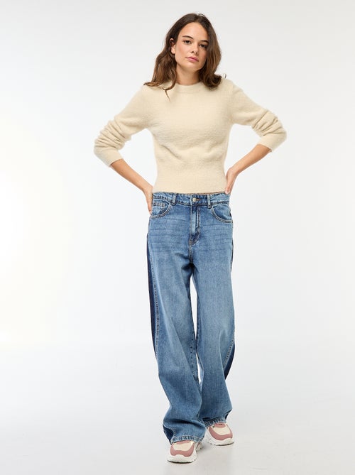 Pull en maille fantaisie - Kiabi