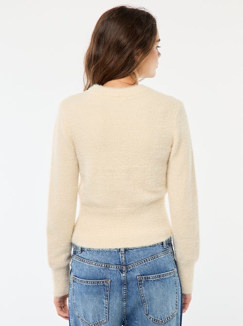 Pull en maille fantaisie - Kiabi
