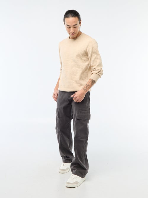 Pull en maille fantaisie - Kiabi