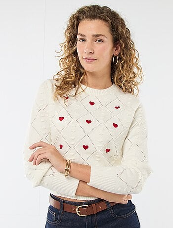 Pull en maille fantaisie