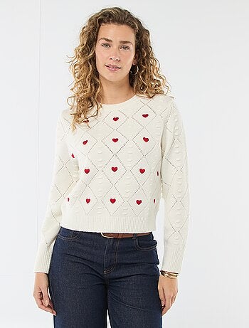 Pull en maille fantaisie