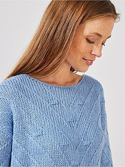 Pull en maille fantaisie - Kiabi
