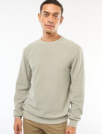 Pull en maille fantaisie coupe regular