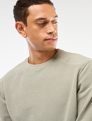 Pull en maille fantaisie coupe regular