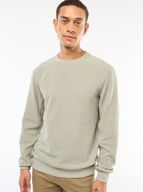 Pull en maille fantaisie coupe regular - Kiabi