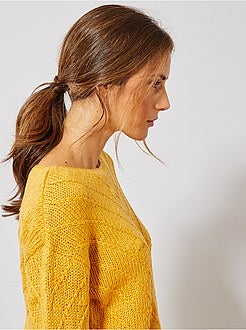 Pull en maille fantaisie - Kiabi