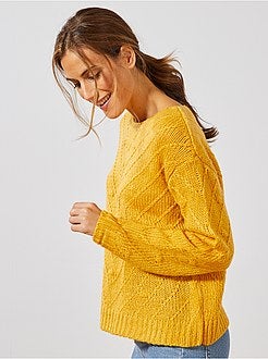 Pull en maille fantaisie - Kiabi