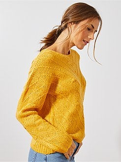 Pull en maille fantaisie - Kiabi