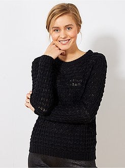 Pull en maille fantaisie relief 'JDY' - Kiabi