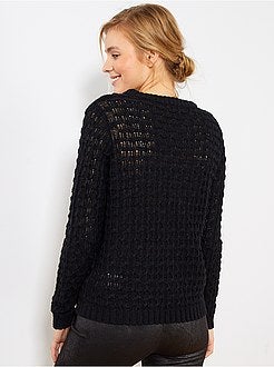 Pull en maille fantaisie relief 'JDY' - Kiabi